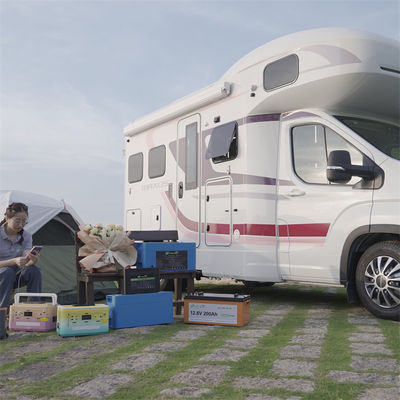 Batería profunda recargable del ciclo del Agm de la batería BMS Solar 12.8V 12v 200ah del remolque rv LiFePO4